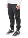 Stretch Cotton Tela Paracadute Cargo Straight Pants Dark Grey - STONE ISLAND - BALAAN 3