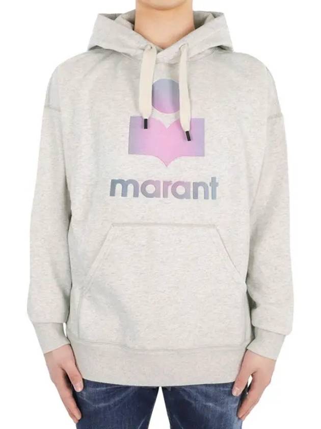 Miley Logo Print Hoodie Ecru - ISABEL MARANT - BALAAN 3