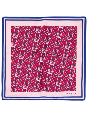 Women's Softie Chain Square Scarf Red - MULBERRY - BALAAN 1