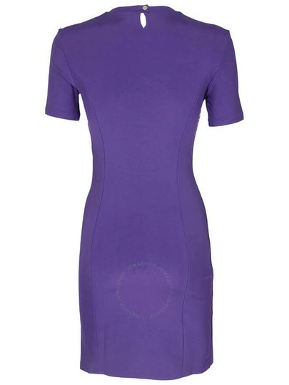 Rabanne Short Sleeve Crewneck Draped Mini Dress, Brand Size 36 (US Size 4) - PACO RABANNE - BALAAN 2