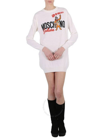 Kellogg Tony the Tiger Wool Knit Dress White - MOSCHINO - BALAAN 2