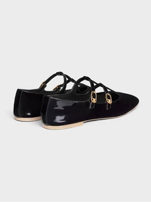 Les Patent Calfskin Ballerines Black - CELINE - BALAAN 4