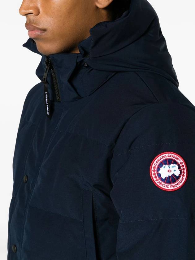 Wyndham Logo Patch Padding Navy - CANADA GOOSE - BALAAN 6