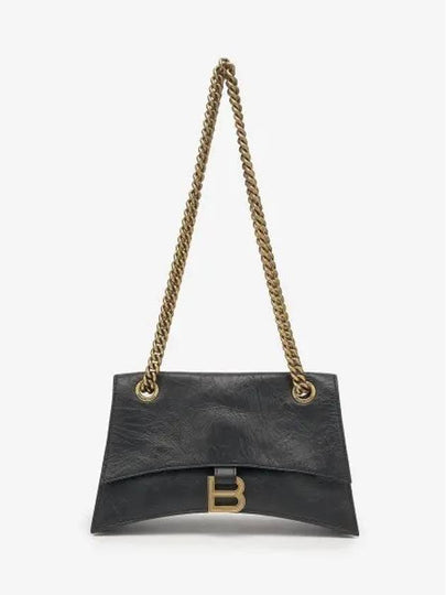 Crush Logo Gold Chain Small Shoulder Bag Black - BALENCIAGA - BALAAN 2