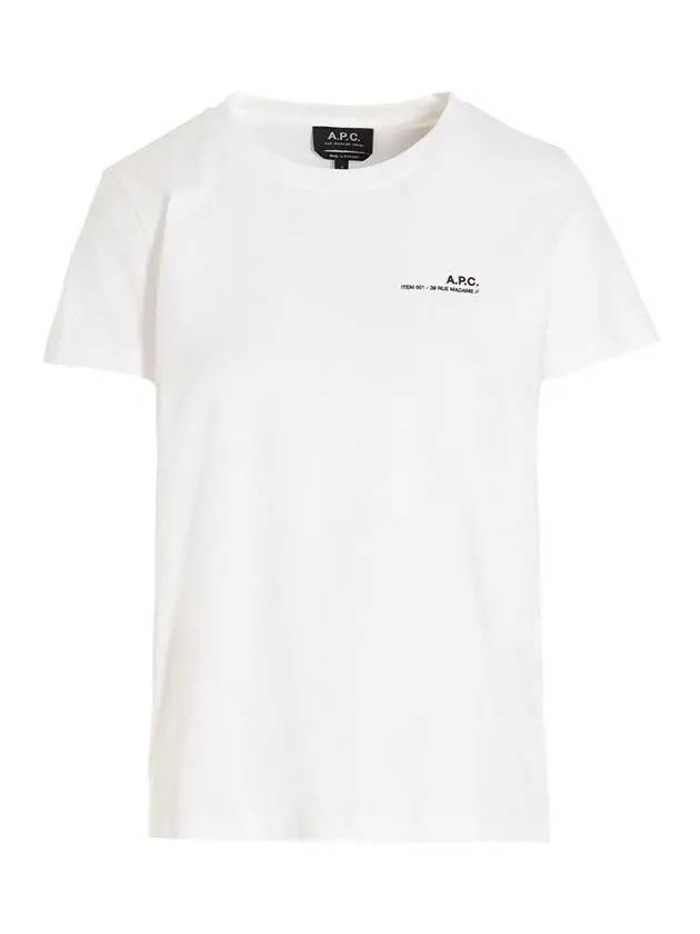 Item Logo Crew Neck Short Sleeve T-Shirt White - A.P.C. - BALAAN 2