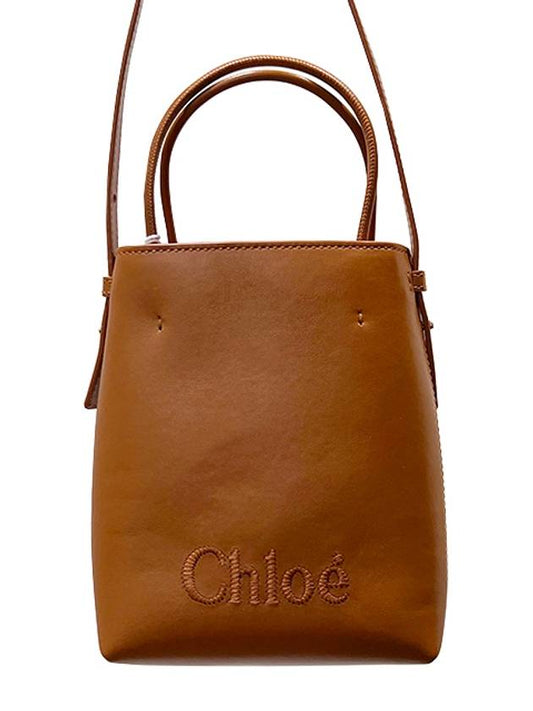 Sense Micro Calfskin Tote Bag Camel - CHLOE - BALAAN 2