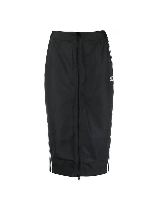 Adicolor Classic Long Track H-line Skirt Black - ADIDAS - BALAAN.