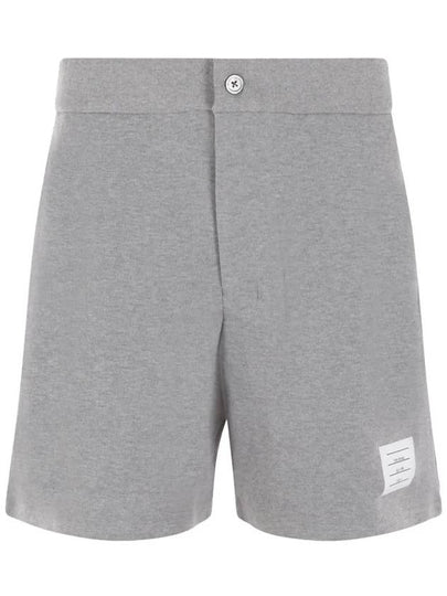 Men's RWB Striped Cotton Bermuda Shorts Grey - THOM BROWNE - BALAAN 2