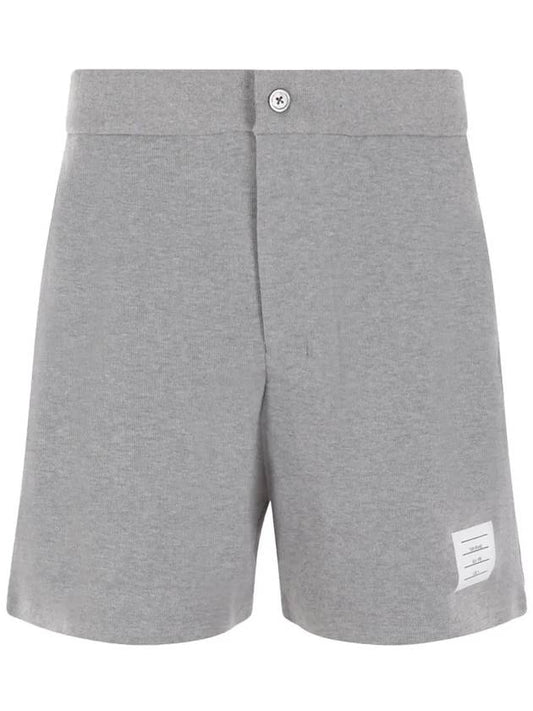 Men's RWB Striped Cotton Bermuda Shorts Grey - THOM BROWNE - BALAAN 2