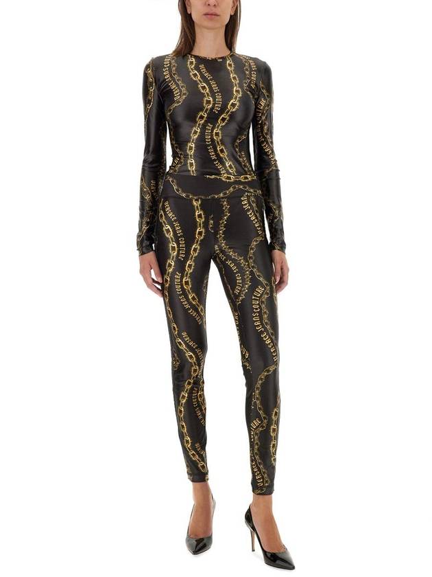 Versace Jeans Couture "Chain Couture" Mesh Bodysuit - VERSACE - BALAAN 2