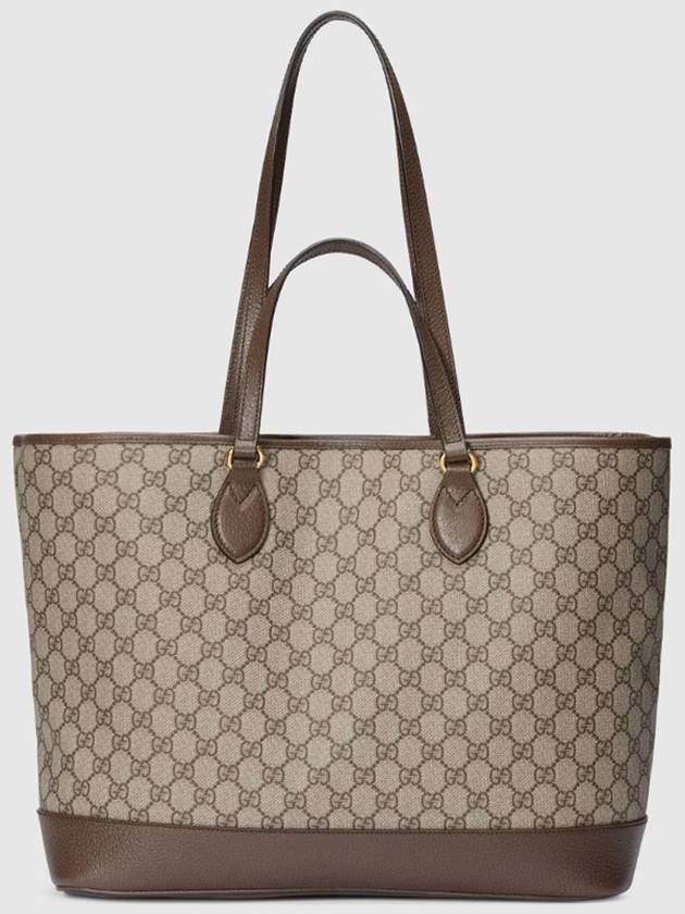 Ophidia Medium Tote Bag Beige Brown - GUCCI - BALAAN 4