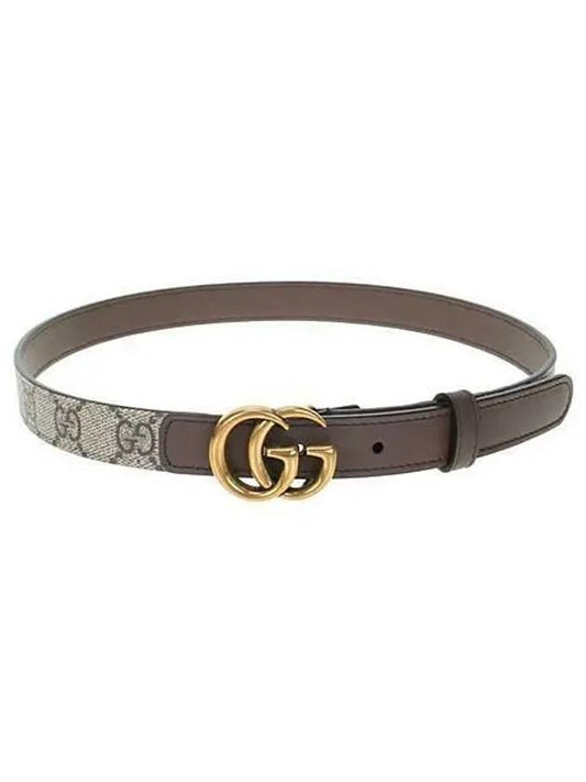 GG Marmont Thin Belt Beige - GUCCI - BALAAN 2