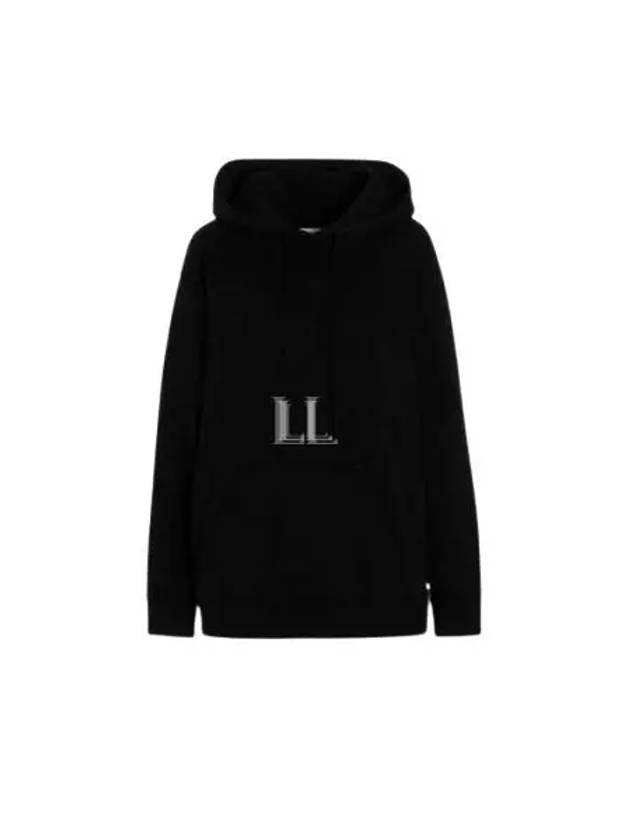 Women's Back Logo Print Hoodie Top Black - MAISON MARGIELA - BALAAN 2