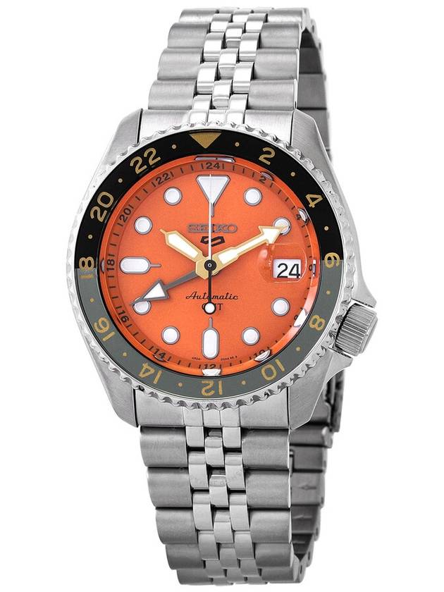 Seiko 5 Sports GMT Automatic Orange Dial Men's Watch SSK005K1 - SEIKO - BALAAN 1