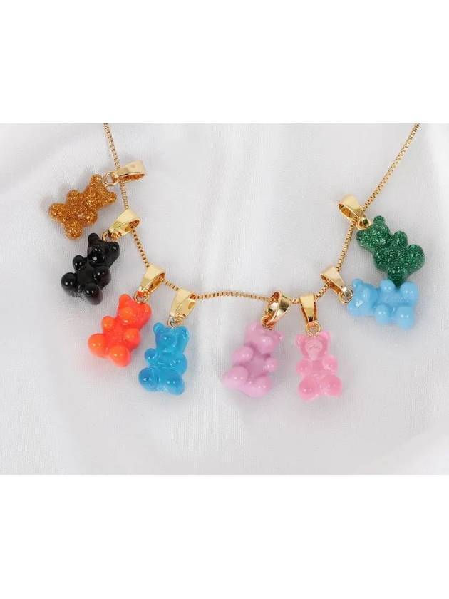 NOSTALGIA BEAR BUBBLEGUM CLASSIC CONNECTOR Nostalgia Haribo bear pendant resin charm - CRYSTAL HAZE - BALAAN 4