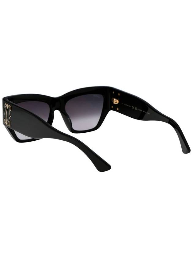 Sunglasses CT0435S 001 BLACK - CARTIER - BALAAN 5