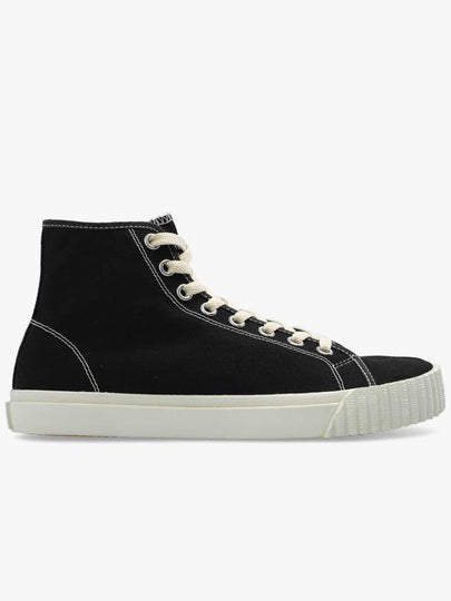 Tabi Cotton High Top Sneakers Black - MAISON MARGIELA - BALAAN 2