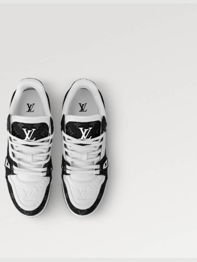 LV Trainer Low Top Sneakers White Black - LOUIS VUITTON - BALAAN 6