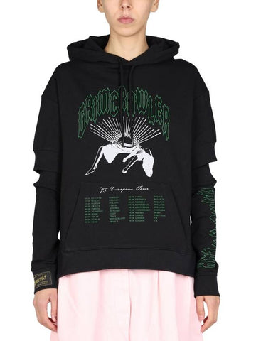 LOGO PRINT SWEATSHIRT - RAF SIMONS - BALAAN 1