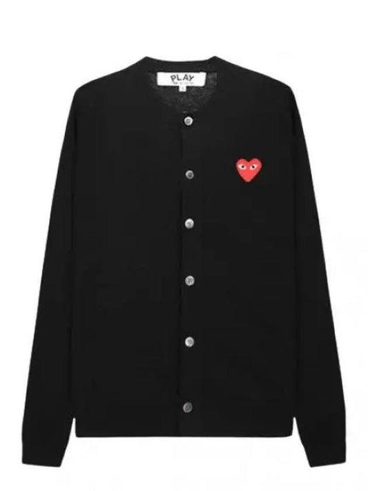 Red Heart Wappen Wool Cardigan Women - COMME DES GARCONS - BALAAN 1