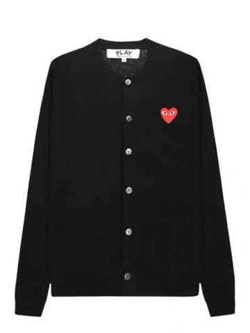 Red Heart Wappen Wool Cardigan Women - COMME DES GARCONS - BALAAN 1