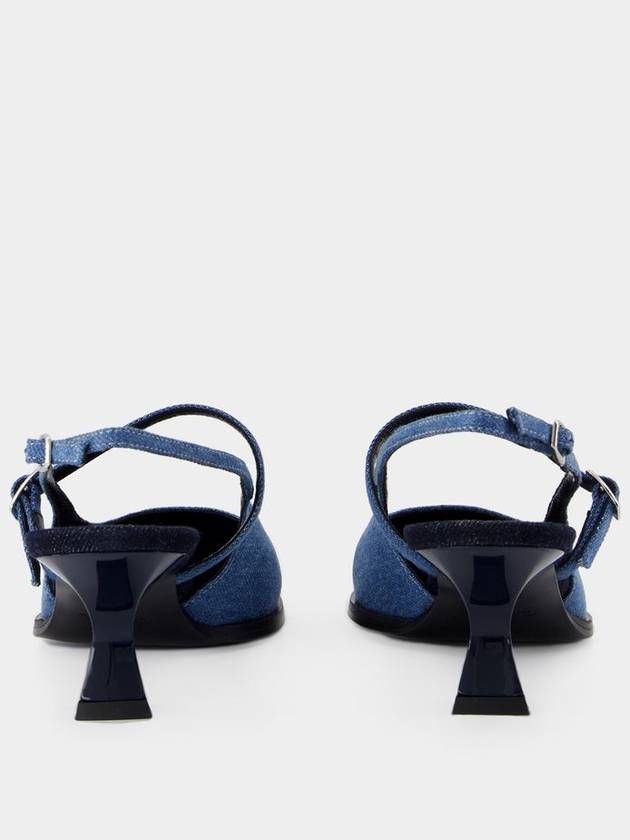 Cecile Pumps - Carel - Cotton - Blue - CAREL - BALAAN 3