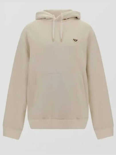 Prada Cotton Fleece Hoodie Natural - PRADA - BALAAN 2