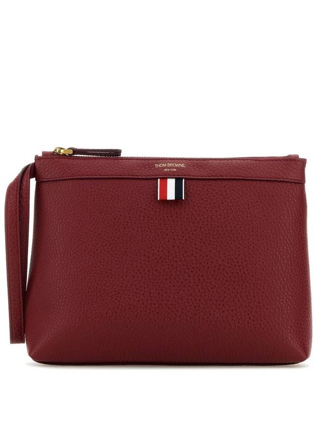 Beauty Pouch Bag Burgundy - THOM BROWNE - BALAAN 2