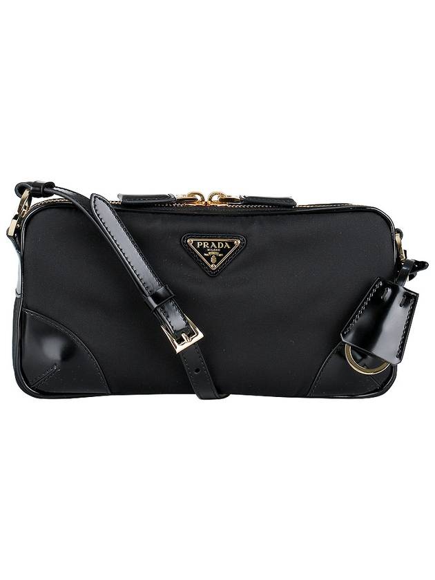 Re-Edition 2002 Re-Nylon Brushed Leather Small Shoulder Bag Black - PRADA - BALAAN 3