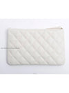 Classic Pouch White Gold Caviar 67020 - CHANEL - BALAAN 2