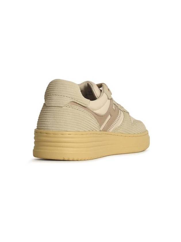 Hogan 'H630' Beige Leather Sneakers - HOGAN - BALAAN 3