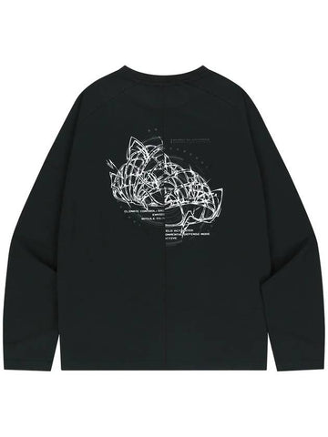 Shield Graphic Sorona Raglan Long T Shirt Black - OFFGRID - BALAAN 1