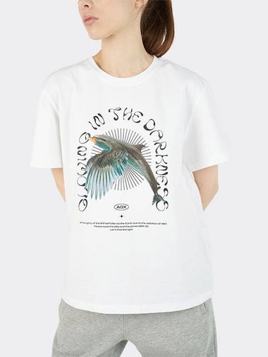 Glowing Birphin Short Sleeve T shirts White - AOX - BALAAN 1