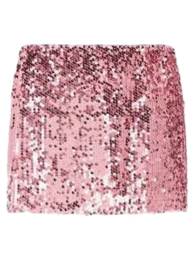 Saviolla Sequin Mini A Line Skirt Pink - REFORMATION - BALAAN 1