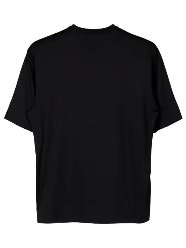 Logo Print Short Sleeve T-Shirt Black - JIL SANDER - BALAAN 3