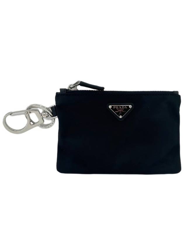 Triangular logo pouch key ring 2TT117 - PRADA - BALAAN 1