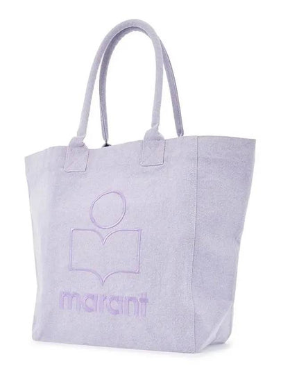 Yenky Embroidered Logo Small Tote Bag Lilac - ISABEL MARANT - BALAAN 2