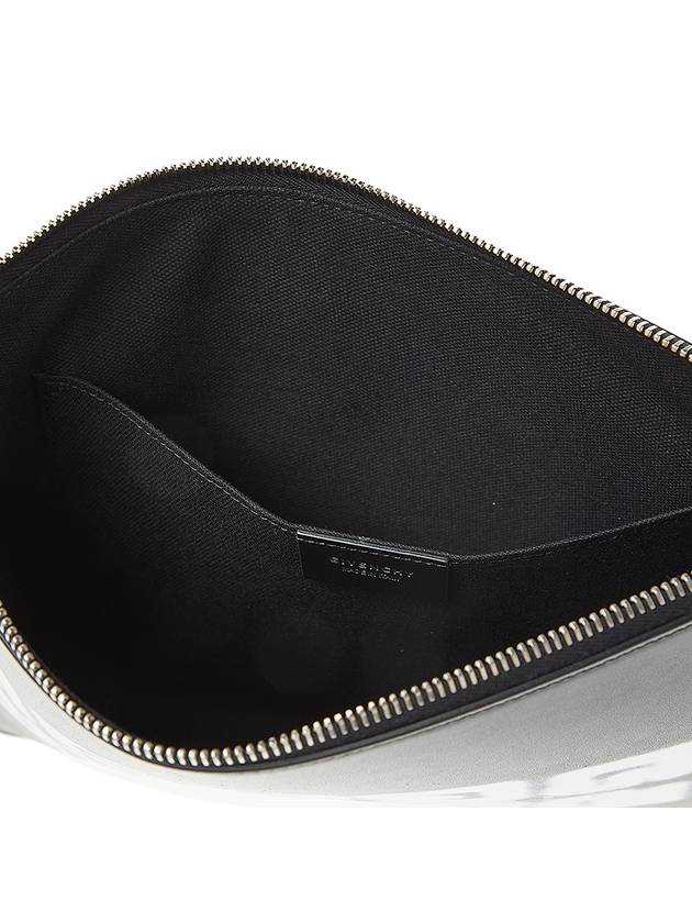 Cheeto Tag Effect 4G Leather Clutch Bag Black - GIVENCHY - BALAAN.