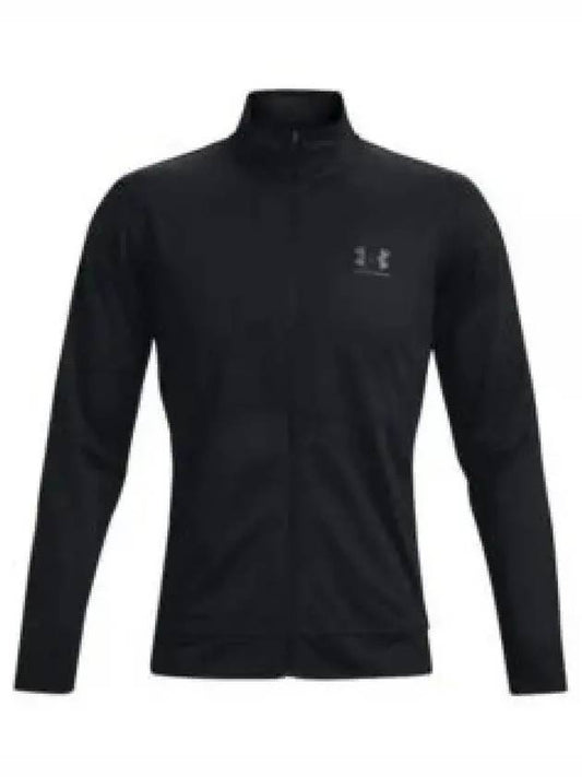 Men's UA Pique Track Jacket Black - UNDER ARMOUR - BALAAN 2