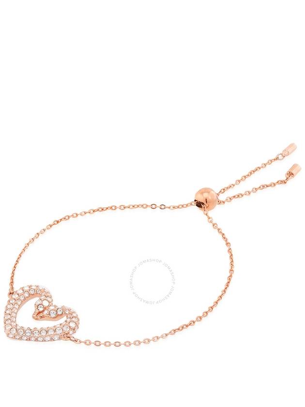 Sublima Swan Heart Medium Bracelet Rose Gold - SWAROVSKI - BALAAN 4