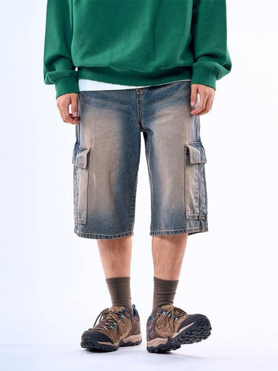 Y2K Bermuda Denim Cargo Shorts - PHILOGRAM - BALAAN 2