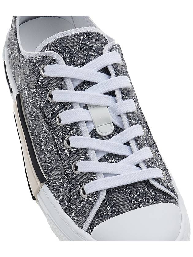 B23 Oblique Canvas Low Top Sneakers Ruthenium - DIOR - BALAAN 9