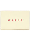 Saffiano Color Block Tri-Fold Half Wallet Pink - MARNI - BALAAN 10