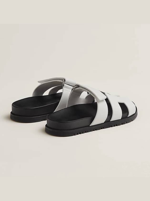 Chypre Calfskin Sandals Blanc - HERMES - BALAAN 7