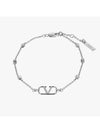 Valentino 5Y2J0S02 YCW 68S J0S02 Garavani V logo bracelet - RED VALENTINO - BALAAN 2