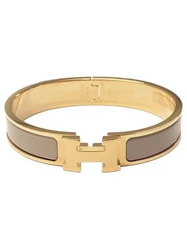 Click Ash Brave Slit Rose Gold Marron Glace Women s Bracelet 271694 - HERMES - BALAAN 1