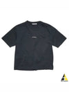 Logo Crew Neck Short Sleeve T-Shirt Black - ACNE STUDIOS - BALAAN 2