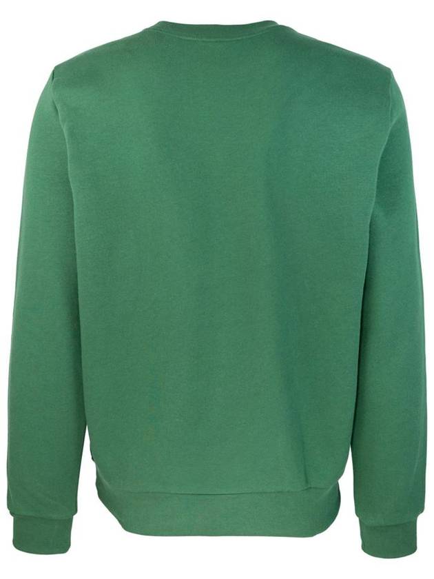 Logo Patch Crew Neck Sweatshirt Green - LACOSTE - BALAAN 3