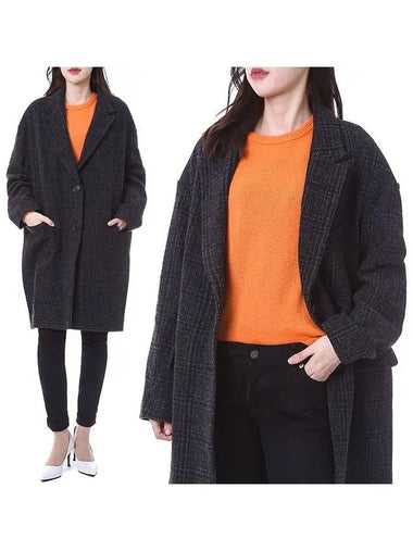 Etoile LIMIZA checked wool overfit long coat MA0999 22A011E 02AN - ISABEL MARANT - BALAAN 1