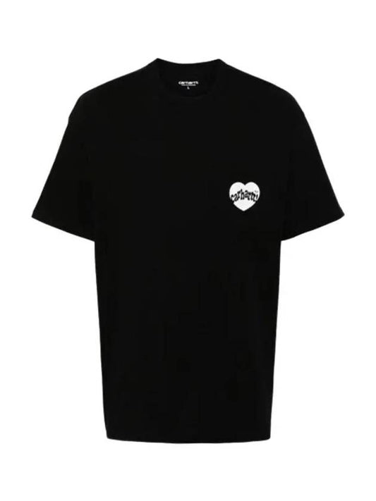 WIP Pocket Cotton Short Sleeve T Shirt Black I033675 0D2XX - CARHARTT - BALAAN 2
